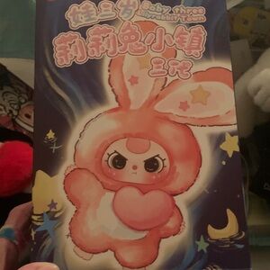 Baby Three Rabbit Town Action Figure - Pink with ❤️